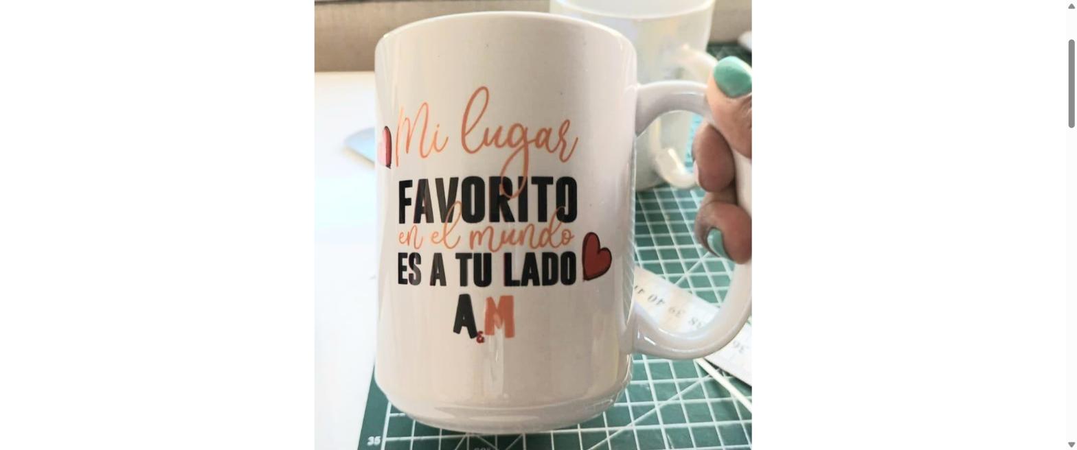 Taza sublimada personalizada