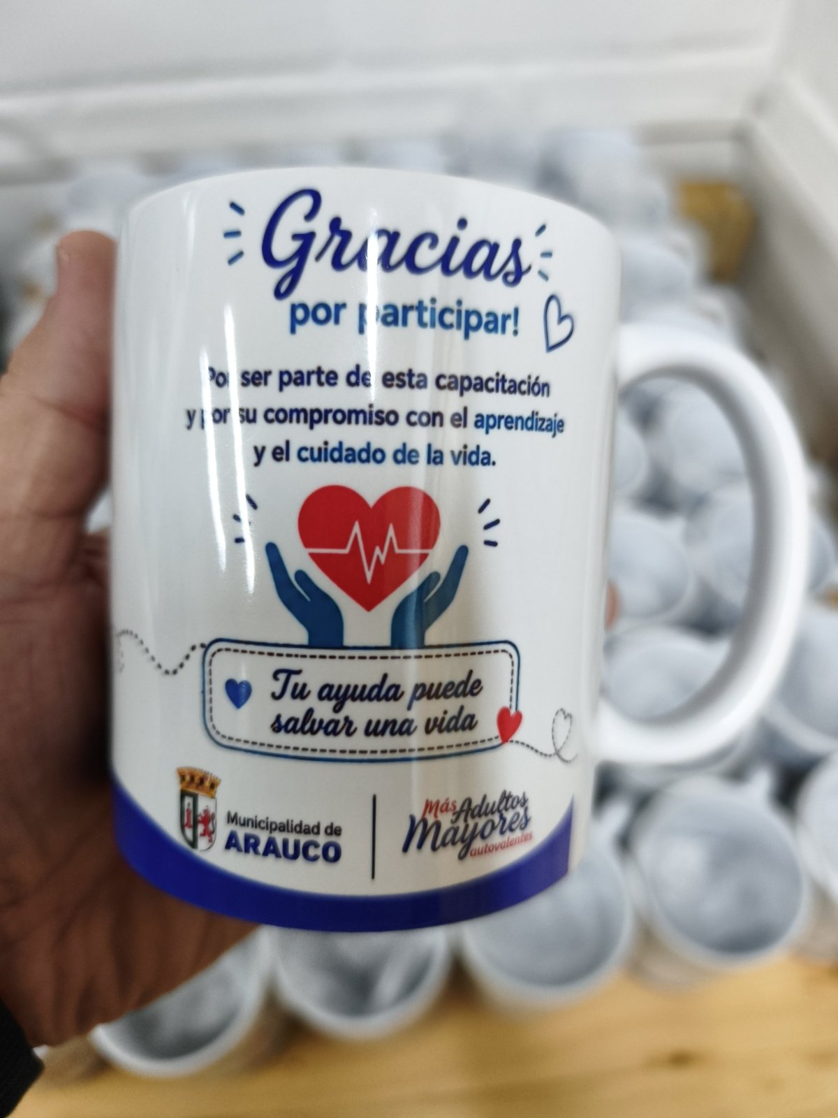 Taza de agradecimiento Municipalidad de Arauco